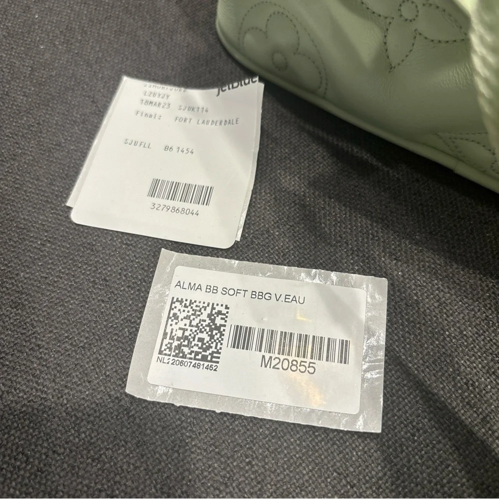 Louis Vuitton Alma Handbag Purse Bubblegram Leather BB - Picture 6 of 7